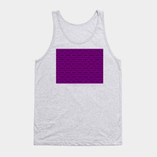 Purple Midcentury Modern Basketweave Retro Modern Design Tank Top